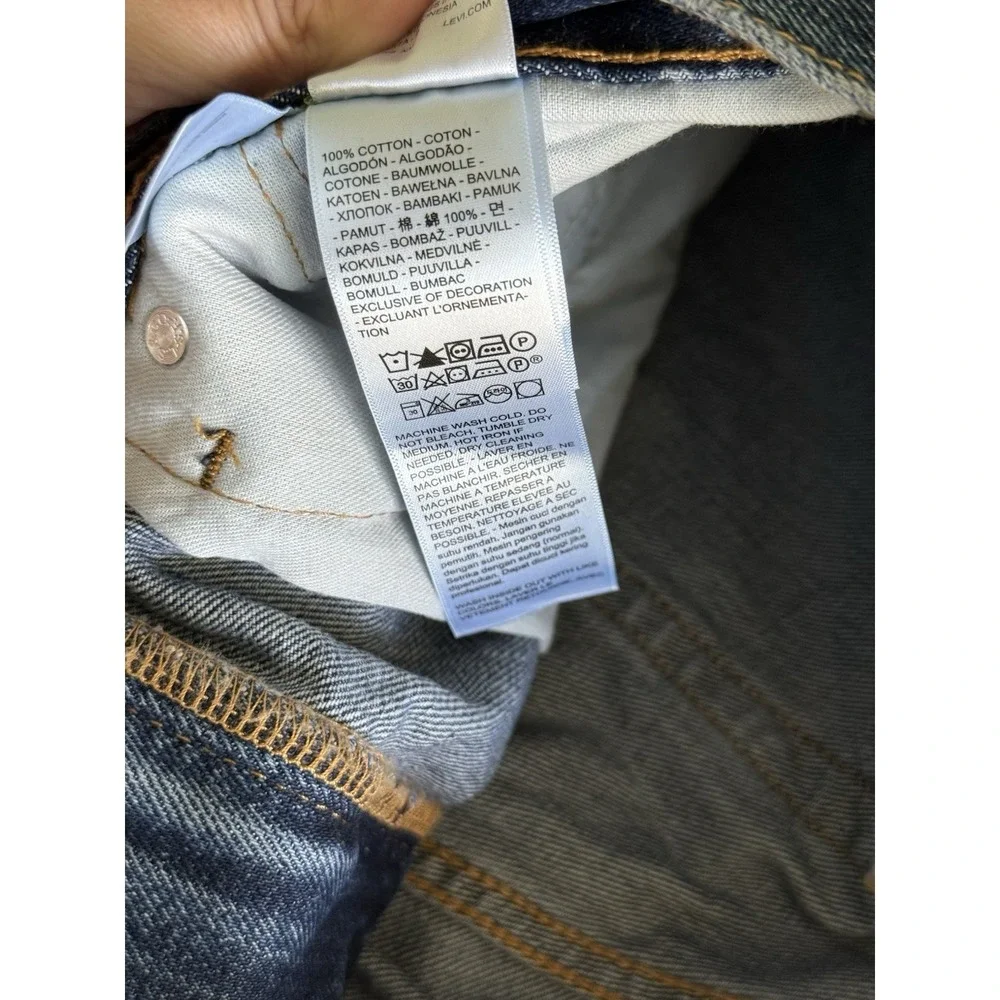 Levis NWT 505 Jeans Mens 32x34 Blue Denim Regular Fit Straight Leg Classic